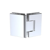 NNEDSZ 100cm Frameless Diamond Shower Screen with Chrome Brackets and SS Hinges, Round Handle