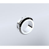 NNEDSZ 90cm Wall to Wall Frameless Shower Screen with Chrome Channel and SS Hinges , Round Handle