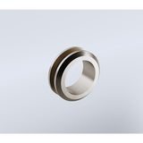 100cm Wall to Wall Frameless Shower Screen with Nickel Channel and SS Hinges , Round Handle