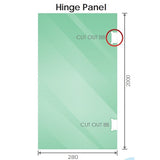 90x110cm Double Door Corner Shower – Gunmetal Wall U-Brackets with SS Hinges for Contemporary Bathrooms