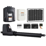 NNEDSZ 400KG Single Swing Auto Motor Remote Gate Opener With 10W Mono Backup Solar