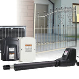 NNEDSZ 400KG Single Swing Auto Motor Remote Gate Opener With 10W Mono Backup Solar