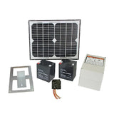 NNEDSZ 400KG Single Swing Auto Motor Remote Gate Opener With 10W Mono Backup Solar