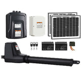 NNEDSZ 400KG Single Swing Auto Motor Remote Gate Opener With 20W Mono Backup Solar