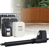 NNEDSZ 400KG Single Swing Auto Motor Remote Gate Opener With 20W Mono Backup Solar