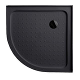 NNEDSZ 90x90cm Rounded Curved Shower Base in Black