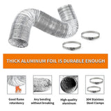 10.5cm x 7.6m Flexible Aluminium Air Duct – Dryer & HVAC Vent Hose