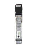 NNEDSZ Bling Glitter Overlay Nylon Dog Collar Breakaway Buckle - Moondidley Pets Small Silver