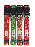 NNEDSZ Christmas Dog Collars Adjustable - Moondidley Pets X-Large Red Mittens