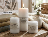 bulk 24 Unscented White Pillar Candle 15cm