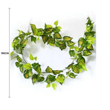 NNEDSZ Mixed Yellow and Red Pothos Garland 190cm