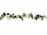 NNEDSZ Flowering White Artificial Rose Garland 190cm