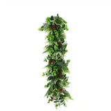 NNEDSZ Artificial Extendable Hanging Christmas Garland UV Resistant 55cm