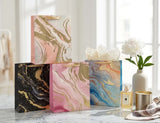 bulk 24 Elegant Golden Marble Gift Bag Medium Asst