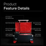 NNEDSZ AS350 Portable Wood Pellet Grill - Apple Red