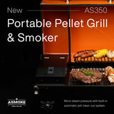 NNEDSZ AS350 Portable Wood Pellet Grill - Apple Red