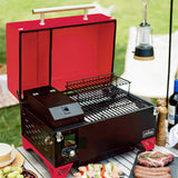 NNEDSZ AS350 Portable Wood Pellet Grill - Apple Red