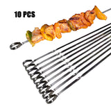 NNEDSZ METAL SKEWERS FOR GRILLING KABOB STICKS 43.1CM*10PCS