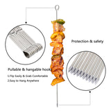 NNEDSZ METAL SKEWERS FOR GRILLING KABOB STICKS 43.1CM*10PCS