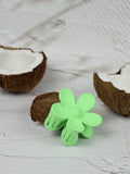 NNEDSZ Claw Clip - Flower - Forest Green