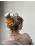 NNEDSZ Claw Clip - Flower - Orange