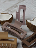 NNEDSZ Claw Clip - Jumbo Elongated Rectangle - Coffee