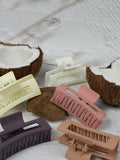 NNEDSZ Claw Clip - Elongated Rectangle - Eggplant