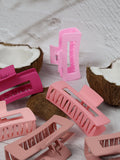 NNEDSZ Claw Clip - Medium Elongated Rectangle - Fairy Floss
