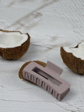 NNEDSZ Claw Clip - Medium Elongated Rectangle - Almond