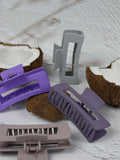 NNEDSZ Claw Clip - Medium Elongated Rectangle - Mauve