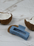 NNEDSZ Claw Clip - Medium Elongated Rectangle - Blue