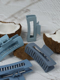 NNEDSZ Claw Clip - Medium Elongated Rectangle - Blue