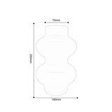 NNEDSZ Zucca Glass Vase Grey