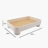 NNEDSZ Parthenon White Square Tray