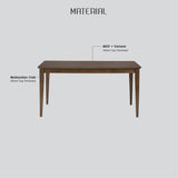 NNEDSZ Allergo Dining Table 150cm Timber Dining Table - Natural