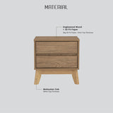 NNEDSZ Hirado Bedside Table - Natural