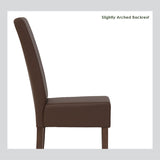 NNEDSZ Dining Chair x2 - Natural Colour Legs Blue Colour Challis Fabric Upholstery