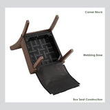 NNEDSZ Dining Chair x2  - Cocoa Legs Mocha Colour Vinyl Upholstery