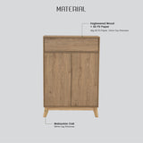 NNEDSZ Sideboard Hallway Table Shoe Cabinet - Natural