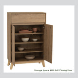 NNEDSZ Sideboard Hallway Table Shoe Cabinet - Natural