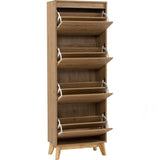 NNEDSZ Hirado Tall Shoe Cabinet - Natural