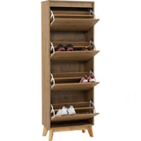 NNEDSZ Hirado Tall Shoe Cabinet - Natural