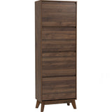 NNEDSZ Hirado Tall Shoe Cabinet - Cocoa
