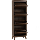 NNEDSZ Hirado Tall Shoe Cabinet - Cocoa