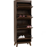 NNEDSZ Hirado Tall Shoe Cabinet - Cocoa