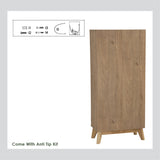 NNEDSZ Hirado Tall Shoe Cabinet - Cocoa