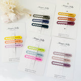 NNEDSZ JELLY Gloss Glaze Wavy Hair Clips - Maple - One Pack