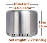 NNEDSZ Smokeless Fire Pit & Cooking Grill