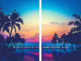 NNEDSZ Sea View 3D Printing Blockout Curtains 260x213cm PINCH PLEAT Fabric Seascape