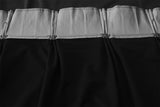 NNEDSZ Large Thick Velvet Blockout Curtains 600x 270cm PINCH PLEAT 2 panel+Hooks Black